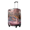 thumbnail image 1 of Pofeuu Vintage Pink Drive View Print Luggage Suitcase Cover Protector Luggage Washable Covers Aesthetic for 18/24/28/32 inch Luggage（No luggage included）-Small, 1 of 7