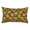 thumbnail image 1 of Pofeuu Vintage Plaid Sunflower Print Polyester Microfiber Plush Pillowcases, Super Soft and Cozy Pillow Case Covers with Envelop Closure（Pillow core not included）-16"x24", 1 of 6