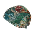 thumbnail image 1 of Pofeuu Vintage Print Island Skull Print Beanie Hat for Men and Women Winter Warm Hats Knit Slouchy Thick Skull Cap, 1 of 7