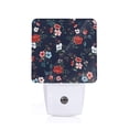 thumbnail image 1 of Pofeuu Vintage Rose Print Night Lights Plug into Wall with Dusk-to-Dawn Light Sensor, LED Nightlight for Bathroom, Adult, Hallway-EU, 1 of 7