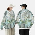 thumbnail image 1 of Pofeuu Vintage Rose1 Print Sun Protection Outdoor Lightweight Full Zip UV Cooling Hoodie Long Sleeve Summer Clothing for Outdoor Hiking-X-Large, 1 of 5