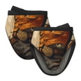 thumbnail image 1 of Pofeuu Vintage Style Elk Print Thickened Mini Silicone Oven Mitts Heat Resistant, Rubber Oven Mitt Gloves, Finger Pinch Grips, Pot Holder, Silicone Potholder, 1 of 7