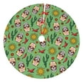 thumbnail image 1 of Pofeuu Vintage Sugar Skull Print Christmas Tree Skirt, Merry Christmas Skirt Xmas Tree Ornaments for Xmas Holiday Party Decorations-48", 1 of 7