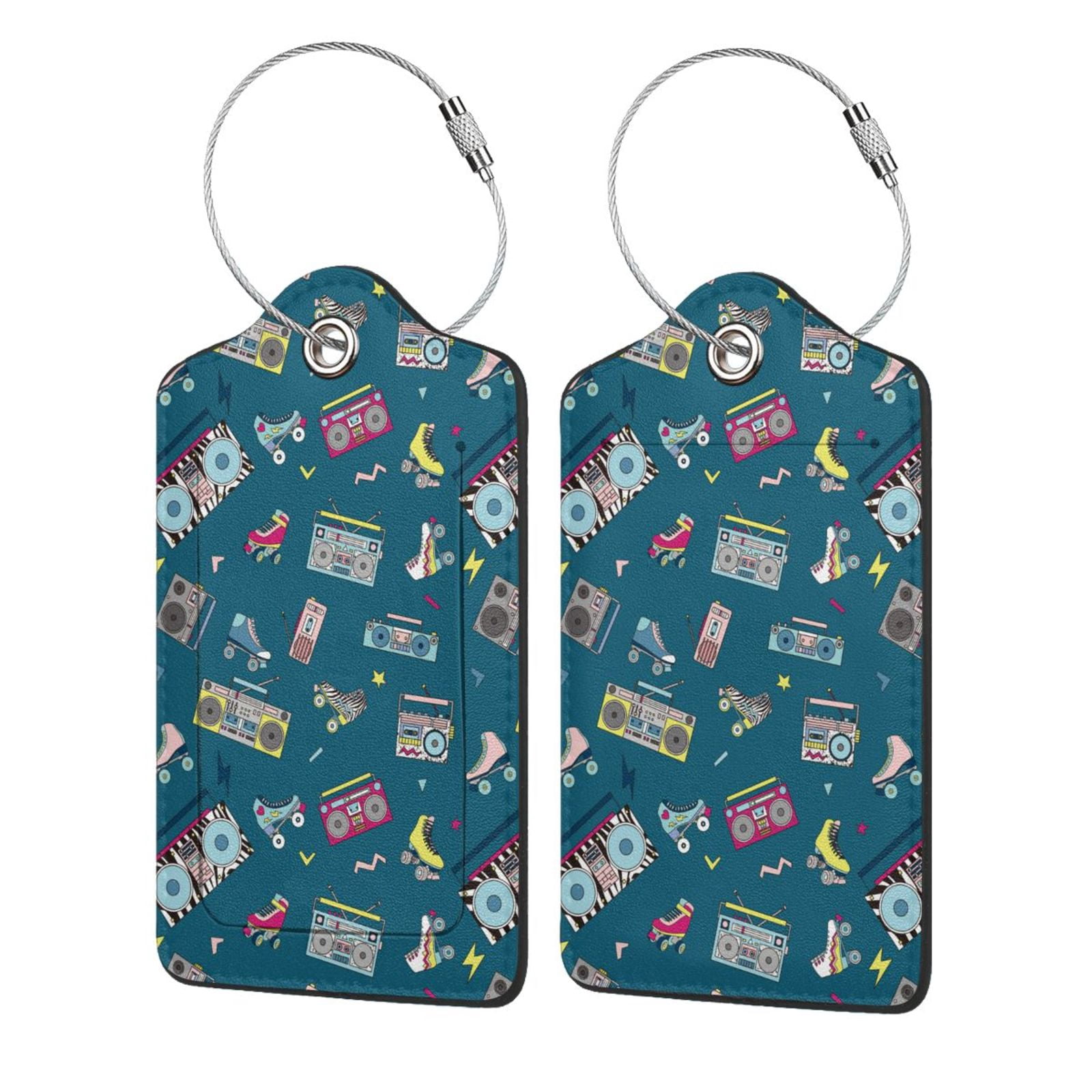 Pofeuu Vintage Tape Players And Skates Print Luggage Tags, Privacy ...