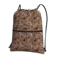 thumbnail image 1 of Pofeuu Warm Coffee Pattern Print Drawstring Backpack Water Resistant String Bag Sports Sackpack Gym Sack with Side Pocket for Men Women, 1 of 6