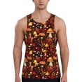 thumbnail image 1 of Pofeuu Warm Plants and Mushrooms Print Men's Workout Tank Tops Sleeveless Muscle Gym Shirt Quick Dry-Small, 1 of 7