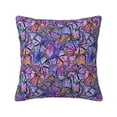 thumbnail image 1 of Pofeuu Watercolor Butterflies Print Double-sided plush pillowcase Square Throw Pillow Covers Pillows Cover for Living Room Bedroom Sofa Couch Cushion Cover（No pillow core）-16"x16", 1 of 7
