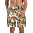 thumbnail image 1 of Pofeuu Watercolor Dogs Prin Men's Swim Trunks Quick Dry Bathing Suit Swimming Board Shorts Mesh Lining Beach Swimwear-XX-Large, 1 of 6