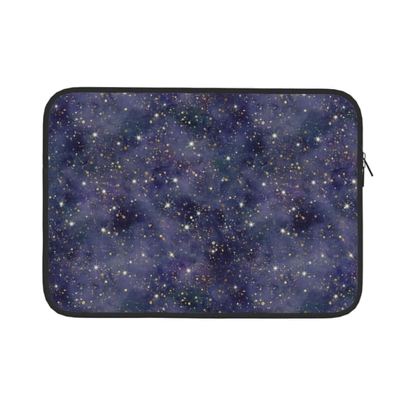 Pofeuu Watercolor Indigo Print Laptop Carrying Case,13-15-Inch Laptop and Tablet, Sleek Design, Durable and Water-Repellent Fabric, Business Casual or School-15 inch