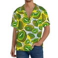 thumbnail image 1 of Pofeuu Watercolor Kiwi Fruits Summer Print Mens Casual Short Sleeve Shirts Beach Summer Spread Collar Pocket Tops Men's Casual Short-sleeved Shirt-Medium, 1 of 5