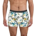thumbnail image 1 of Pofeuu Watercolor Leaves Print Men’s Boxer Briefs, Moisture-Wicking Underwear, Regular,Trunk-Small, 1 of 5