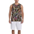 thumbnail image 1 of Pofeuu Watercolor Romantic Paisley Print Basketball Jersey, Shirts for Men Youth Basketball Jersey Crew Neck-4X-Large, 1 of 6