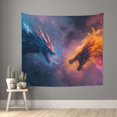 thumbnail image 1 of Pofeuu Watercolor Sky Dragon Print Wall Tapestry Decoration Wall Hanging Tapestry 60 x 51 Inch, 1 of 6
