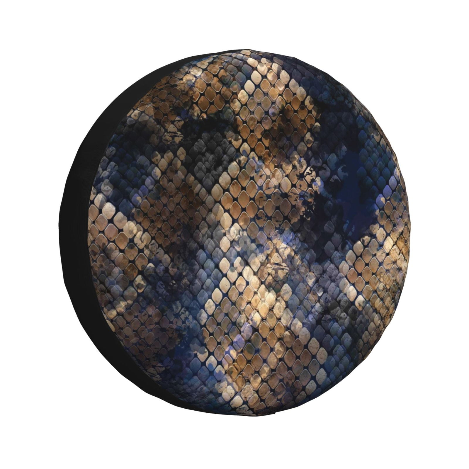 Pofeuu Watercolor Snake Skin Print Spare Tire Wheel Cover for Car Truck