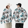 thumbnail image 1 of Pofeuu Watercolor Sunflower Print Sun Protection Outdoor Lightweight Full Zip UV Cooling Hoodie Long Sleeve Summer Clothing for Outdoor Hiking-XX-Large, 1 of 5