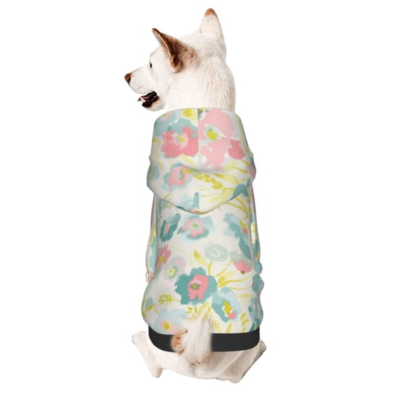 Pofeuu Watercolor Wildflowers Print Dog Clothes Dogs Sweater Soft Puppies Clothing Winter Puppy Sweaters Warm Outfit for Dogs-Medium