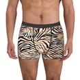 thumbnail image 1 of Pofeuu Watercolor Zebra Print Men’s Boxer Briefs, Moisture-Wicking Underwear, Regular,Trunk-XX-Large, 1 of 5