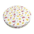 thumbnail image 1 of Pofeuu Watermelon And Lemon Print Round Bar Stool Covers - Super Soft and Washable Elastic Stool Cushion Slipcover Easy Clean Velvet-13 inch, 1 of 7