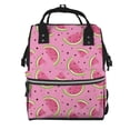 thumbnail image 1 of Pofeuu Watermelon Print Diaper Bag Backpack, Multifunction Travel Pack Maternity Baby Changing Bags, Large Capacity, Waterproof, 1 of 6