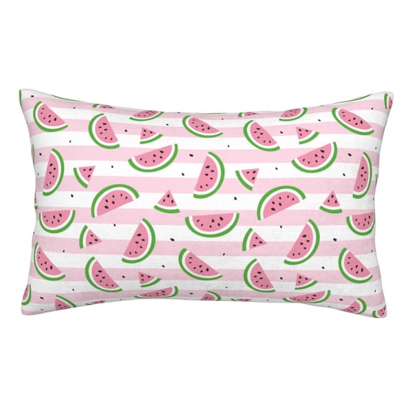 Pofeuu Watermelon Print Polyester Microfiber Plush Pillowcases, Super Soft and Cozy Pillow Case Covers with Envelop Closure(Pillow core not included)-20"x30"