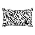 thumbnail image 1 of Pofeuu Weave Geometric Print Polyester Microfiber Plush Pillowcases, Super Soft and Cozy Pillow Case Covers with Envelop Closure（Pillow core not included）-14"x20", 1 of 6