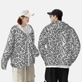 thumbnail image 1 of Pofeuu Weave Geometric Print Sun Protection Outdoor Lightweight Full Zip UV Cooling Hoodie Long Sleeve Summer Clothing for Outdoor Hiking-Medium, 1 of 5