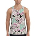 thumbnail image 1 of Pofeuu West Cowgirl Disco Print Men's Workout Tank Tops Sleeveless Muscle Gym Shirt Quick Dry-4X-Large, 1 of 7