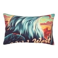 thumbnail image 1 of Pofeuu Western Style Bald Eagle Print Polyester Microfiber Plush Pillowcases, Super Soft and Cozy Pillow Case Covers with Envelop Closure（Pillow core not included）-14"x20", 1 of 6