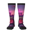 thumbnail image 1 of Pofeuu Western Style Dinosaur Print Stockings, Adult Running Hiking Socks for Youth and Adult, 1 of 6