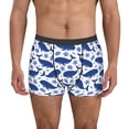 thumbnail image 1 of Pofeuu Whale Print Men’s Boxer Briefs, Moisture-Wicking Underwear, Regular,Trunk-Medium, 1 of 5