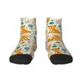 thumbnail image 1 of Pofeuu Whimsical Fox Floral Garden Print 30cm Socks, Adult Running Hiking Socks for Youth and Adult, 1 of 7