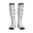 thumbnail image 1 of Pofeuu White Birds Print Compression Socks for Women & Men Circulation - Best Support for Nurses,Running,Athletic,Sports, 1 of 7