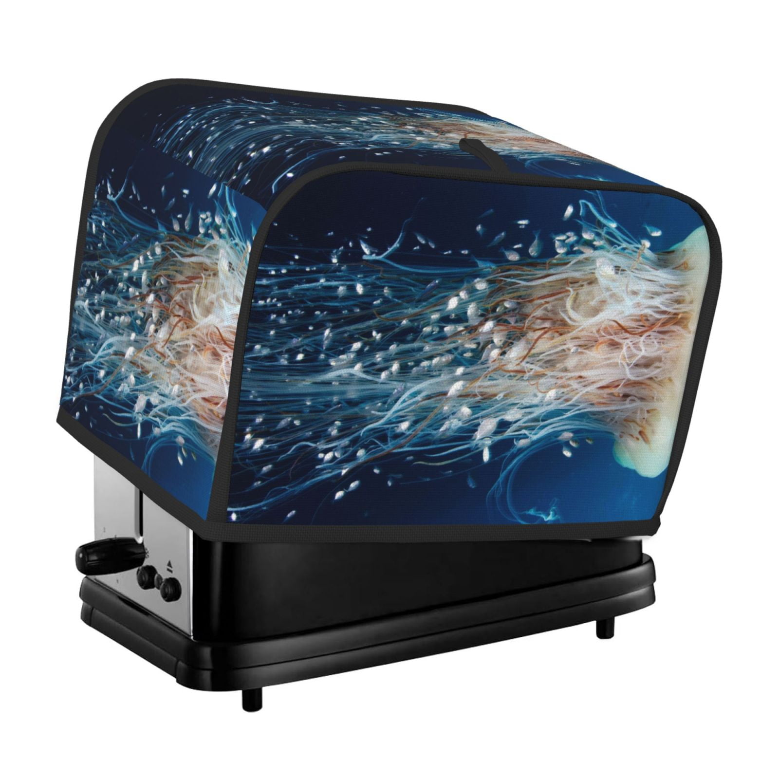 Pofeuu White Jellyfish Dansing in the Ocean Print Universal Two Slice