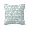 thumbnail image 1 of Pofeuu White Swan Print Double-sided plush pillowcase Square Throw Pillow Covers Pillows Cover for Living Room Bedroom Sofa Couch Cushion Cover（No pillow core）-18"x18", 1 of 7