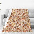 thumbnail image 1 of Pofeuu Wildflowers Vintage Print Ultra-Soft Micro Fleece Blanket,for Bed Or Sofa,All Season Throw Blankets Flannel Blanket-80"x60", 1 of 7