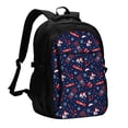 thumbnail image 1 of Pofeuu Winter Sports Fun Pattern Print Storage Laptop Backpack with USB Charging Port[Water Resistant] College Computer Bookbag Fits, 1 of 7