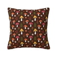 thumbnail image 1 of Pofeuu Woodland Mushroom with Flowers and Berries Print Double-sided plush pillowcase Square Throw Pillow Covers Pillows Cover for Living Room Bedroom Sofa Couch Cushion Cover（No pillow core）-26"x26", 1 of 7