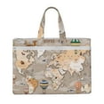 thumbnail image 1 of Pofeuu World Map With Animals Print Laptop Bag Carrying - Computer Bag Laptop Case Shoulder Slim Work Travel, 1 of 8