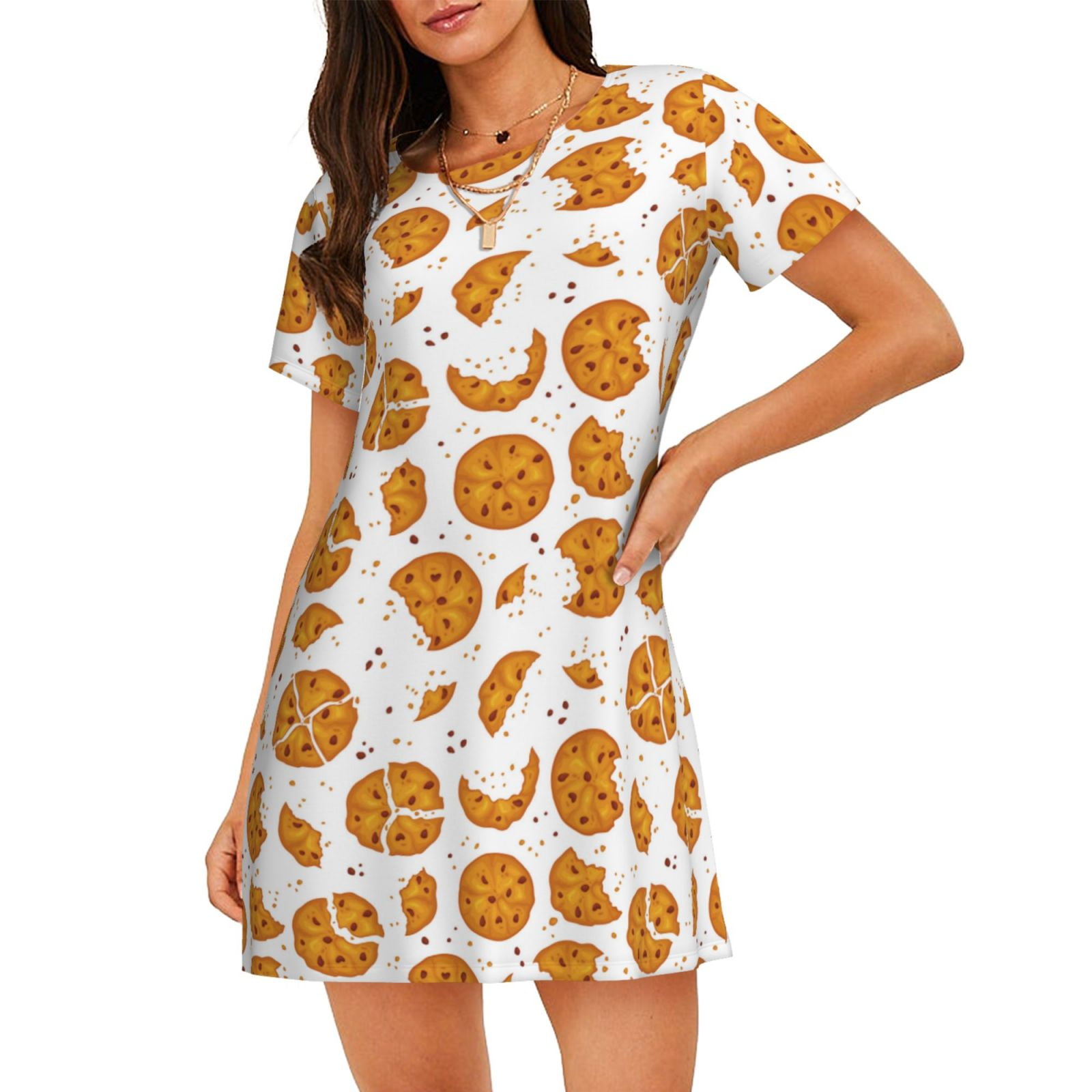 Yellow Printed Sleepwear with Front Knot - Ready to Ship