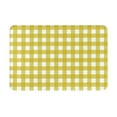 thumbnail image 1 of Pofeuu Yellow Checkboard Print Flannel Doormats Rug16"x24"Rug Washable Doormats Indoor Outdoor Rugs for Layered Front Door Mats, Porch, Kitchen, Entryway, 1 of 7