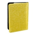 thumbnail image 1 of Pofeuu Yellow Glitter Print Travel Document Organizer Passport Holder Men Women for Family (6.5 in x 4.5 in),Wallet Holder Credit Card Clutch Bag Case, 1 of 5