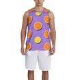 thumbnail image 1 of Pofeuu Yellow Lemon And Orange Print Basketball Jersey, Shirts for Men Youth Basketball Jersey Crew Neck-Medium, 1 of 6