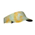 thumbnail image 1 of Pofeuu Yellow With Teal Marble Print Sunscreen Visor Cap Adjustable Sport Empty Top Baseball Sun Cap for Men Women Sports Outdoor Headwear, 1 of 7