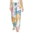 thumbnail image 1 of Pofeuu Zebra Colourful Print Women's Fashion Pajama Pants with Pockets Comfy Drawstring Sleep Lounge Bottoms-X-Large, 1 of 6