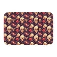 thumbnail image 1 of Pofeuu cool rock Skull record Print Hem Mat 40x60 - Multipurpose Doormat for Indoor & Outdoor Use - Welcome Your Guests with our Entrance Mat, 1 of 6