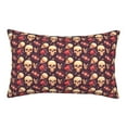 thumbnail image 1 of Pofeuu cool rock Skull record Print Polyester Microfiber Plush Pillowcases, Super Soft and Cozy Pillow Case Covers with Envelop Closure（Pillow core not included）-16"x24", 1 of 6