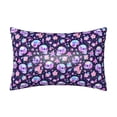 thumbnail image 1 of Pofeuu crystal Skull flower cool Print Satin Pillowcase for Hair and Skin Pillow Cases, Silk Pillow Cases, Soft Cooling Pillow Covers, 20x30 Inches（Pillow core not included）, 1 of 7
