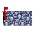 thumbnail image 1 of Pofeuu crystal cool Skull flower Print Mailbox Covers Letterbox Cover Mailbox Wrap for Home Garden Yard Outdoor Decor -25.5x21 in, 1 of 8