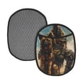 thumbnail image 1 of Pofeuu desert Man Shepherd Dog Print Silicone Pot Mat Mitten With Hanging Loop Heat Resistant Oven Mitts Non-Slip Bbq Baking Smoking Potholders, 1 of 7