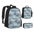 thumbnail image 1 of Pofeuu enchanted winter snowflake holly Print Backpack Travel Backpacks With Lunch Bag Pencil Bag Set 3 pcs Set Cartoon Backpack, 1 of 7